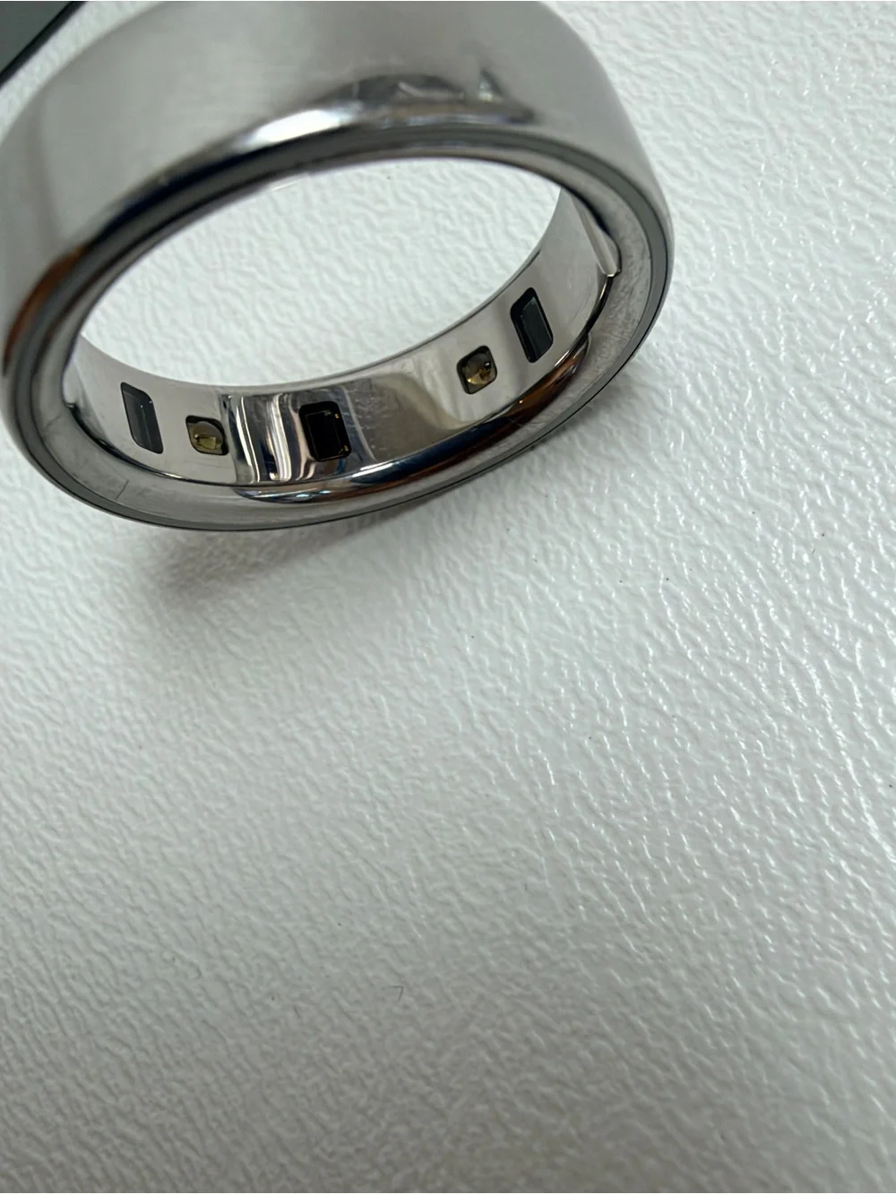 Oura Gen 4 Silver Ring Size 13— Polished Metallic Finish